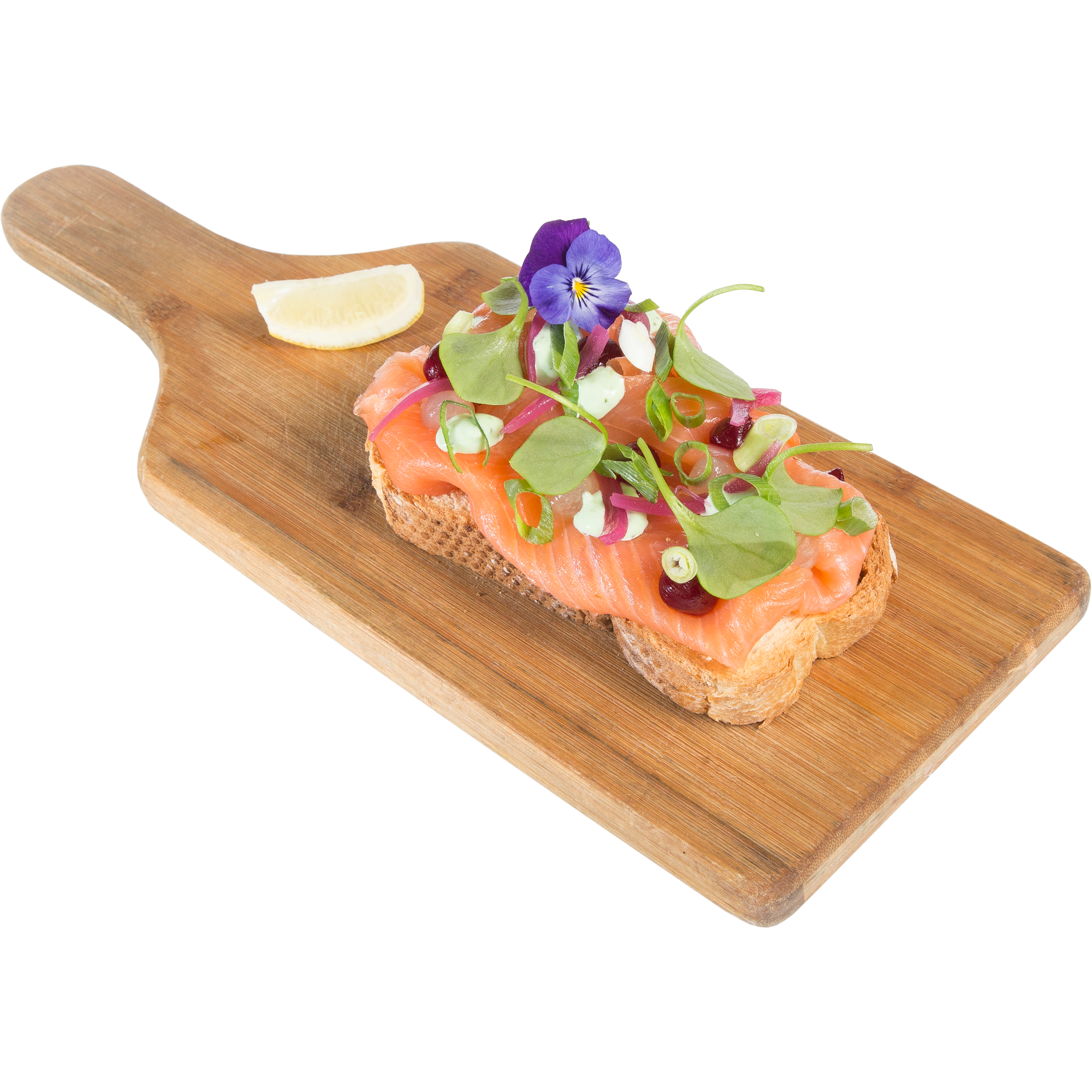 Toast met gerookte zalm